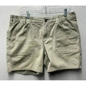 Carhartt Women's Relaxed Fit Shorts Sz 14 Khaki Beige Hiking Work Outdoor Shorts